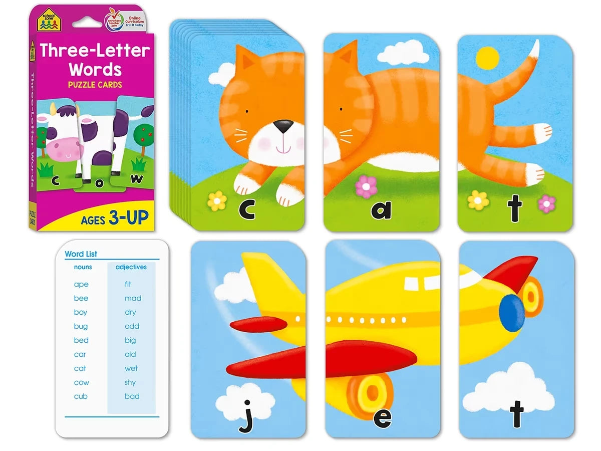 3-Letter Words Puzzle Cards - US 7239