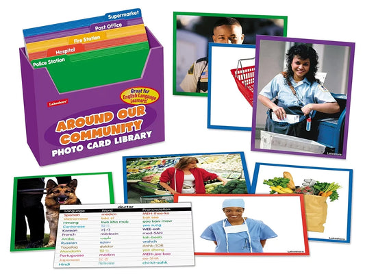 Around Our Community Vocabulary Development Photo Card Library - US 4021