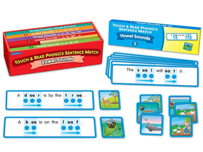 Touch & Read Vowel Sounds Sentence Match - US 9974