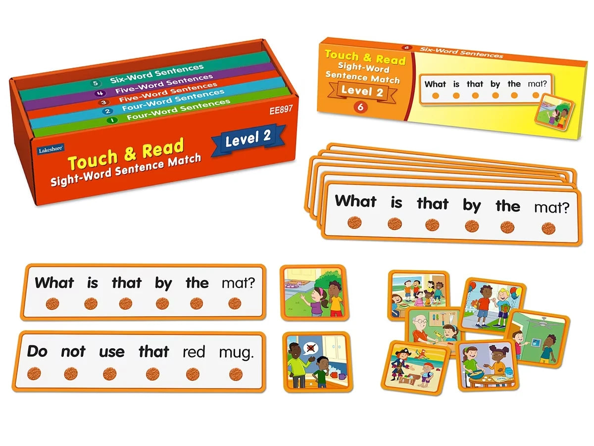 Touch & Read Sight-Word Sentence Match - Level 2 - US 8195