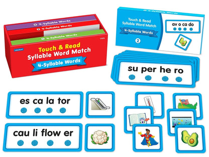 Touch & Read 4-Syllable Words Match - US 2146