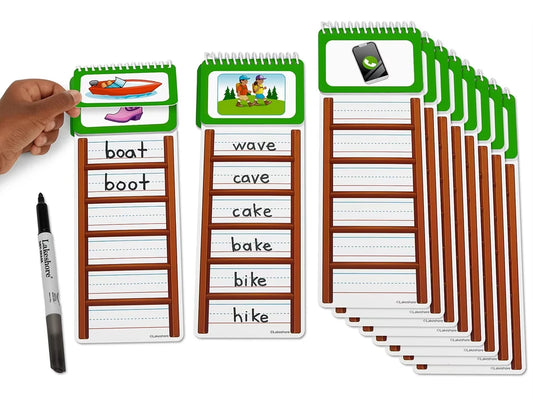 Write & Wipe Word Ladders - Vowel Sounds - US 1974
