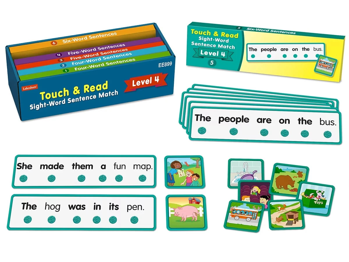 Touch & Read Sight-Word Sentence Match - Level 4 - US 9758