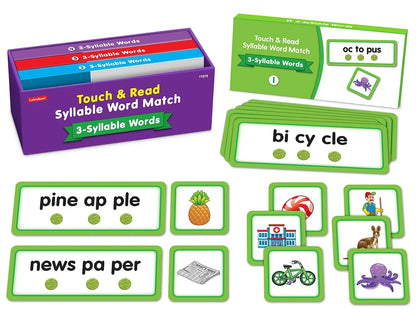 Touch & Read 3-Syllable Words Match - US 5431