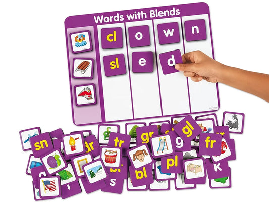Magnetic Blends Word Building Board - US 8538