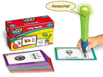 Long Vowels Power Pen!® Quiz Cards - US 2236