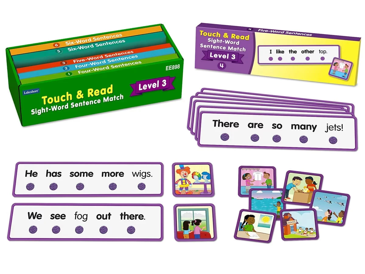 Touch & Read Sight-Word Sentence Match - Level 3 - US 8229