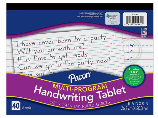 Handwriting Tablet - Gr. 1-2 - US 1549