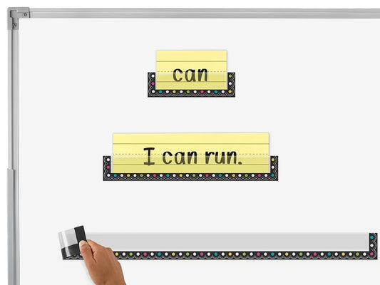 Chalkboard Brights Magnetic Sentence Strip Pockets - US 9132