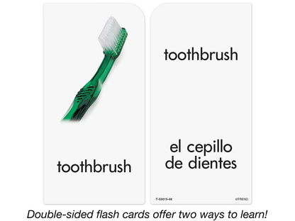 Around-The-Home Picture-Words Bilingual Flash Cards - US 8094