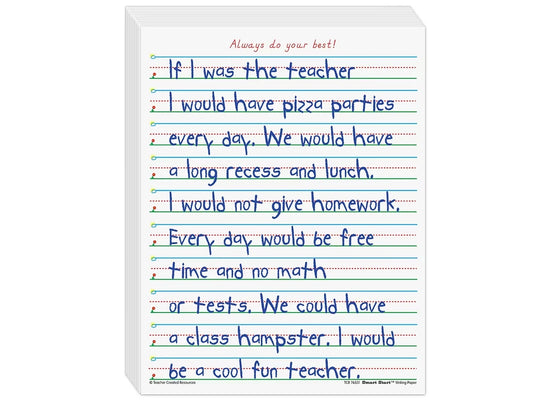 Smart Start 5/8" Ruled Writing Paper - Gr. 1-2 - US 5820