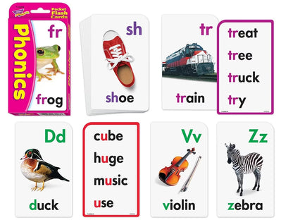 Phonics Pocket Flash Cards - US 9587
