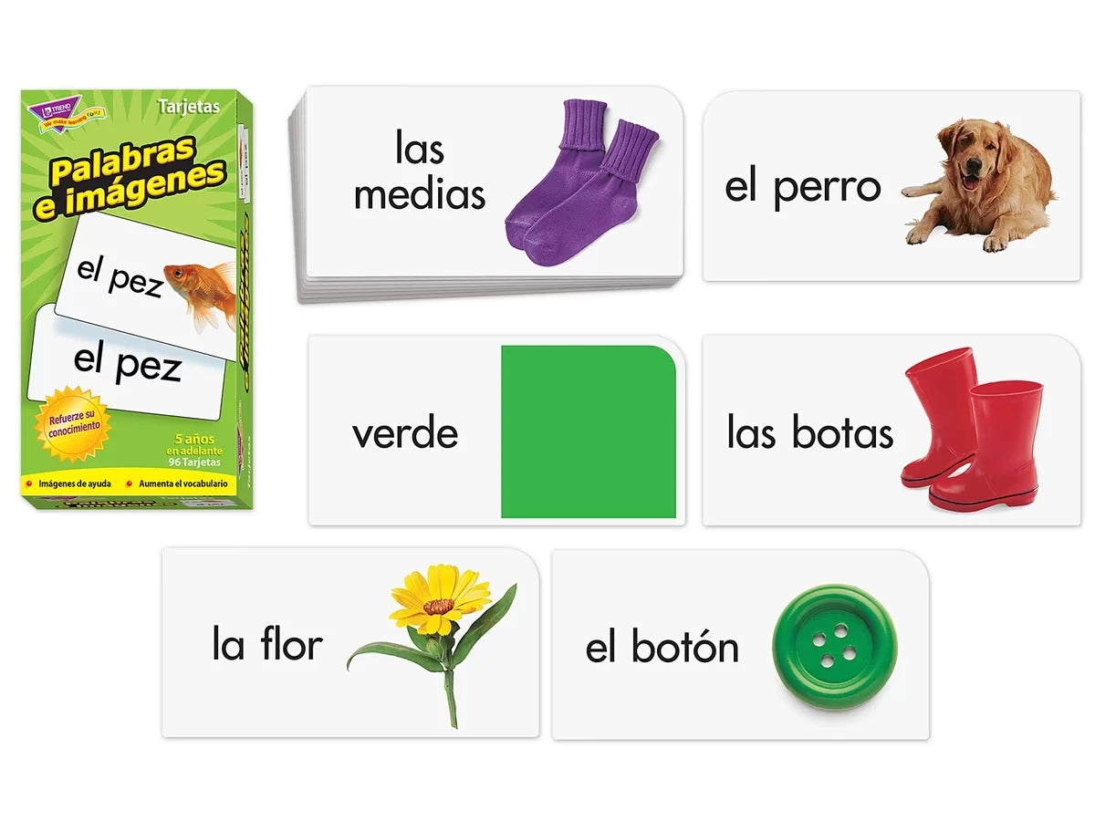 Palabras e imágenes (Spanish Picture-Words) Flash Cards - US 9135