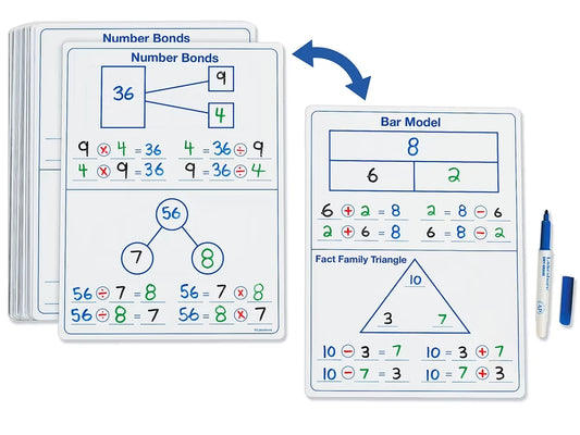 Visualize Math Write & Wipe Boards - US 3732