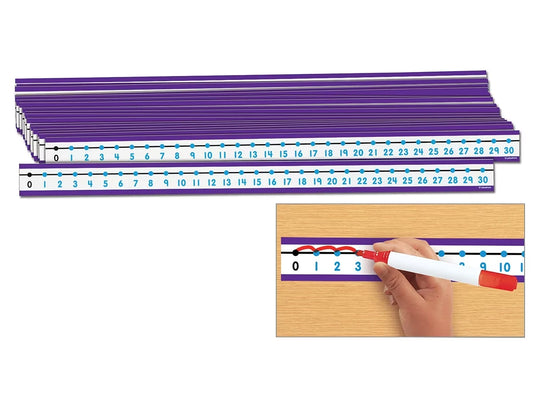 Write & Wipe Student Number Lines - Set of 30 - US 8886