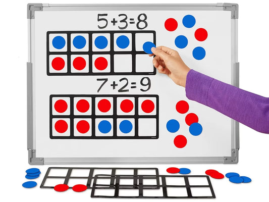 Jumbo Magnetic Ten-Frames - Set of 4 - US 9591