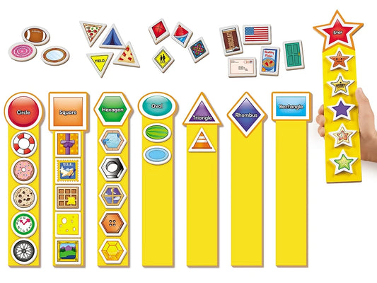 Magnetic Shape Sorting Rods - US 8266
