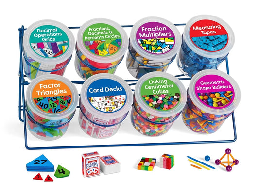 Upper Grades Math Manipulative Library - US 7554