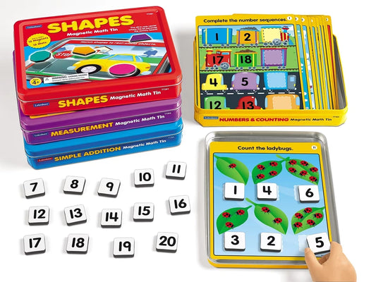 Magnetic Math Activity Tins - Complete Set - US 6743