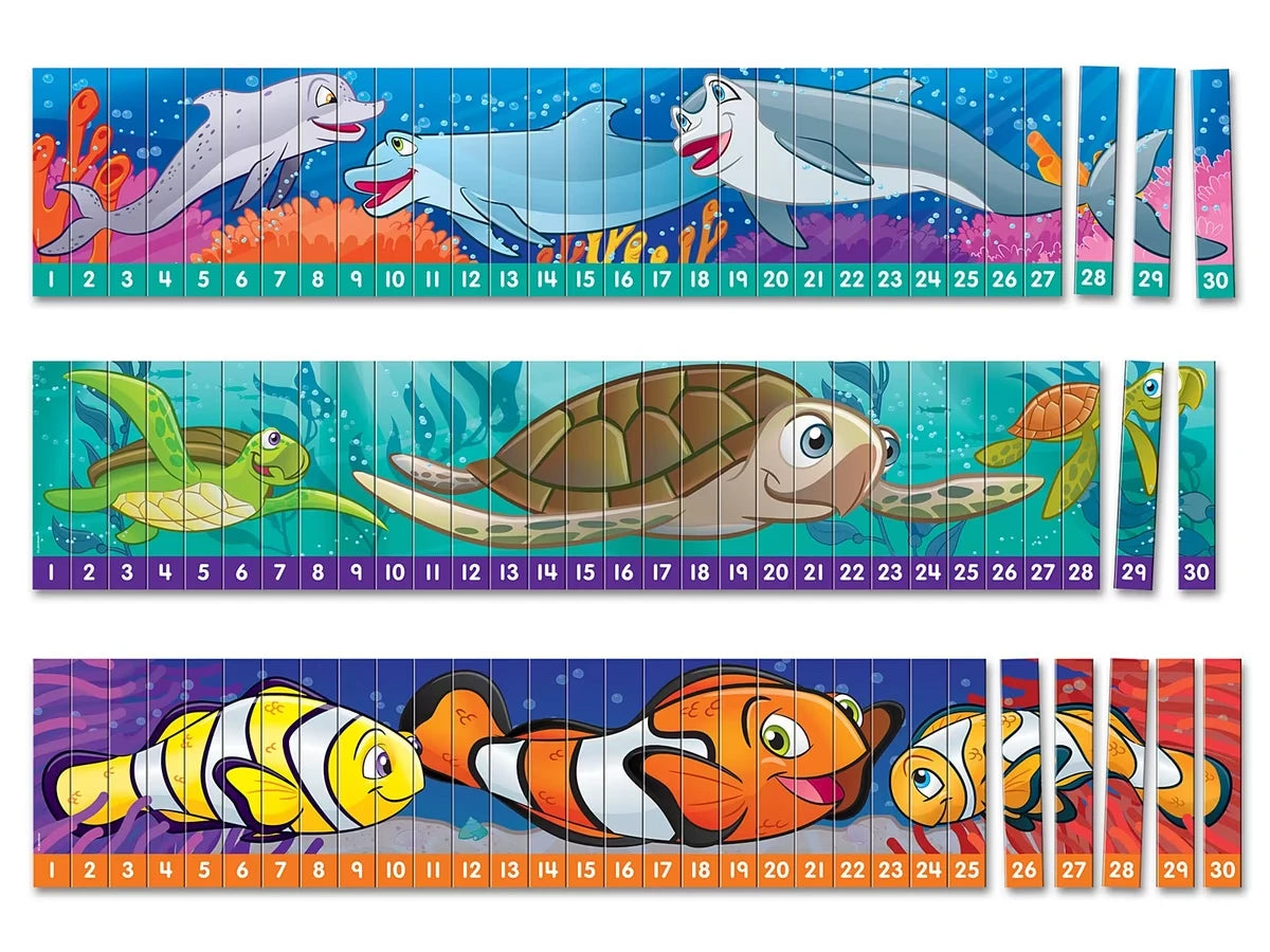 Sequencing Numbers 1-30 Puzzles - Set of 3 - US 8243