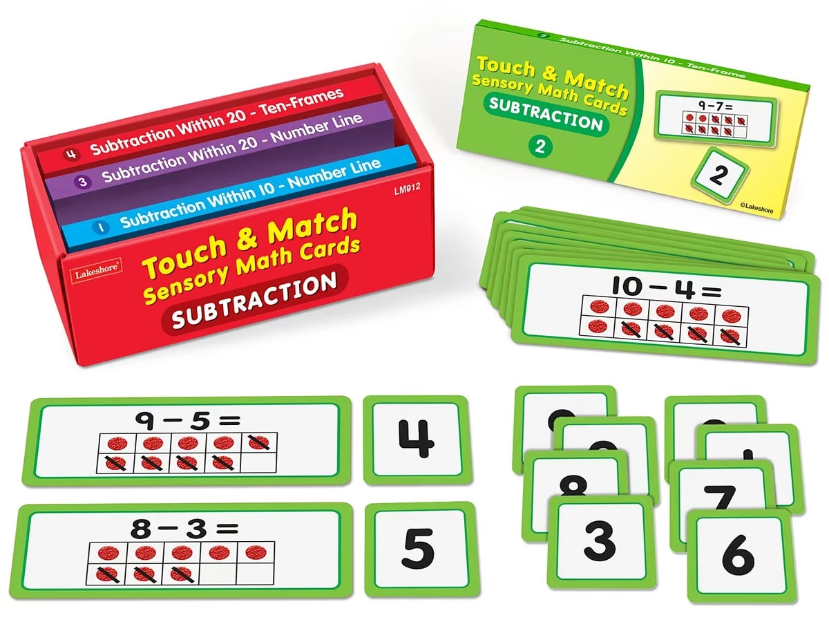 Touch & Match Sensory Subtraction Cards - US 8390