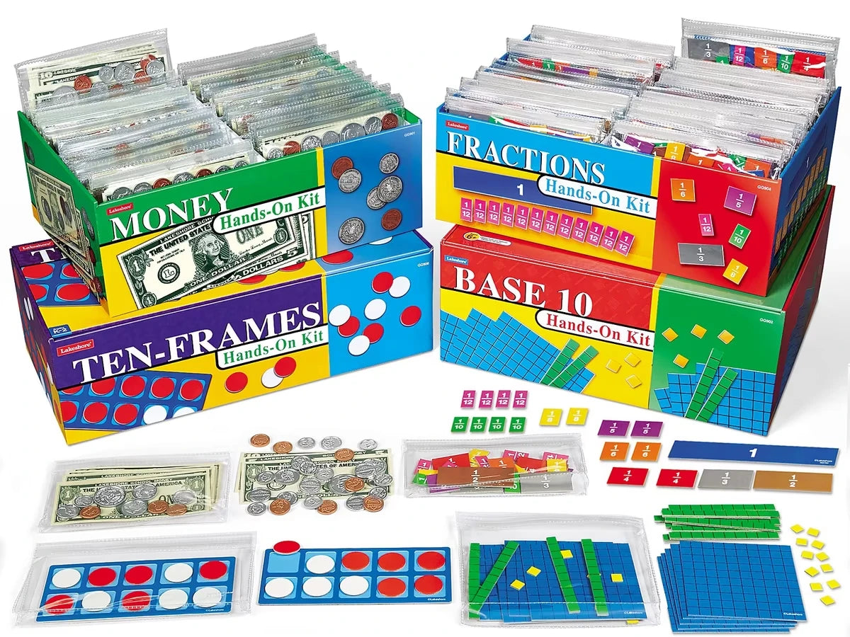 Hands-On Math Teaching Kits - K-Gr. 3 - Complete Set - US 4832