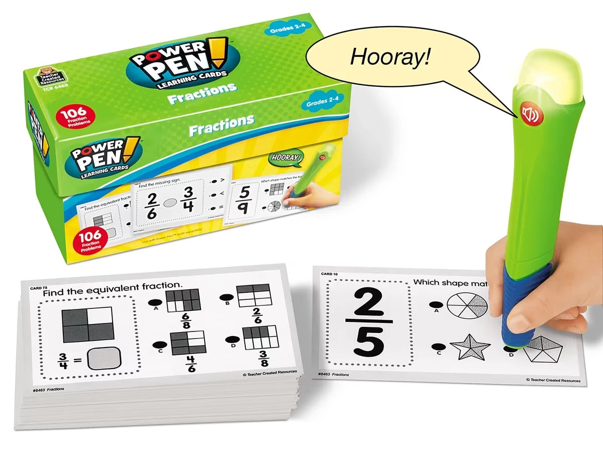 Fractions Power Pen!® Quiz Cards - US 4394