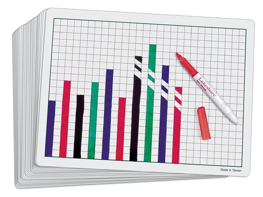 Write & Wipe Graphing Boards - Set of 30 - US 1628