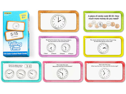Telling Time Flash Cards - US 3024
