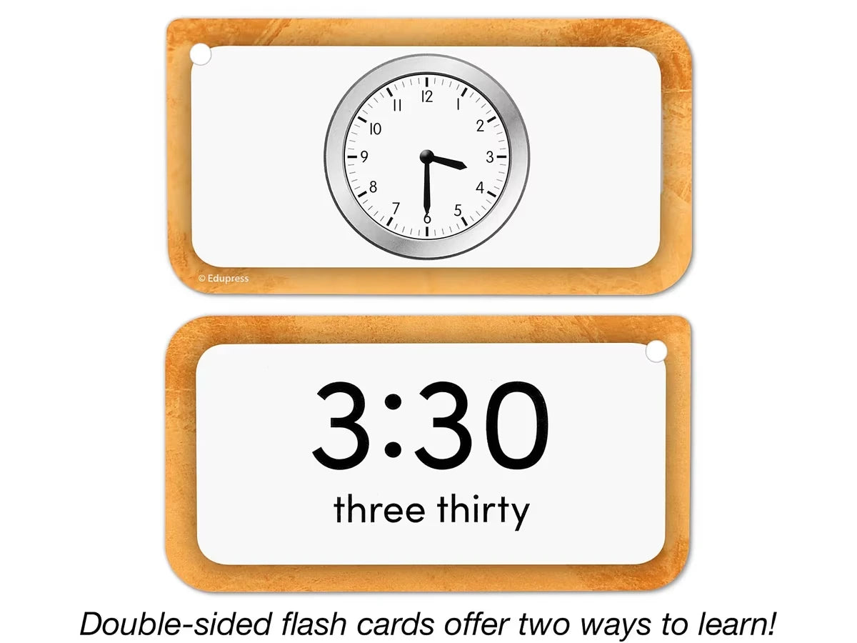 Telling Time Flash Cards - US 3024