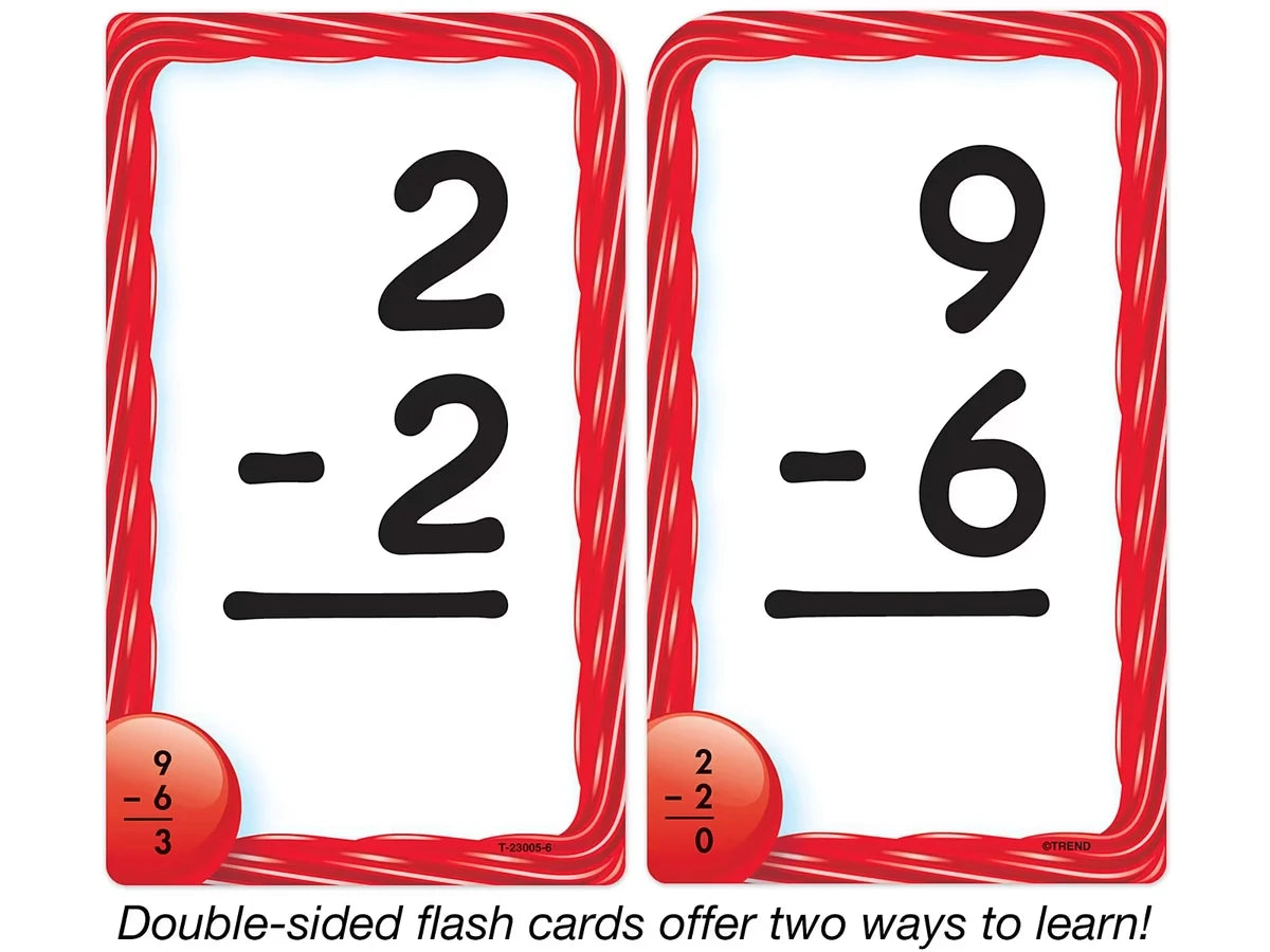 Subtraction 0-12 Pocket Flash Cards - US 1323