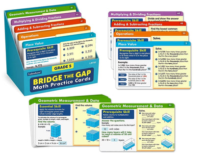 Bridge the Gap! Math Practice Cards - Gr. 5 - US 8869