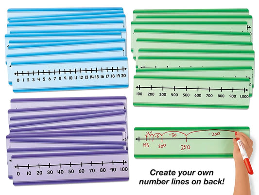 Student Write & Wipe Number Lines - Whole Numbers - US 8658