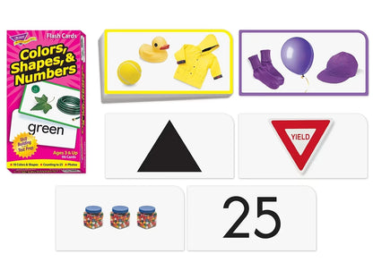 Colors, Shapes & Numbers Flash Cards - US 7956