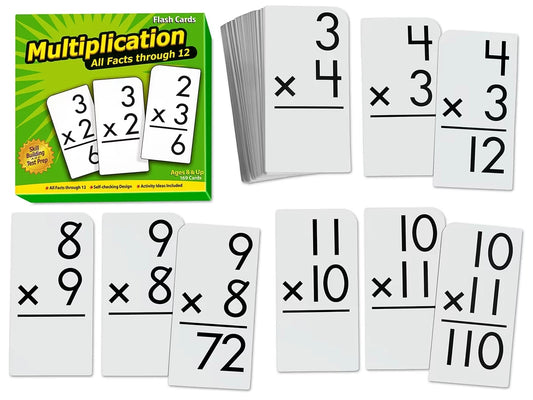 Multiplication All Facts 0-12 Flash Cards - US 4433