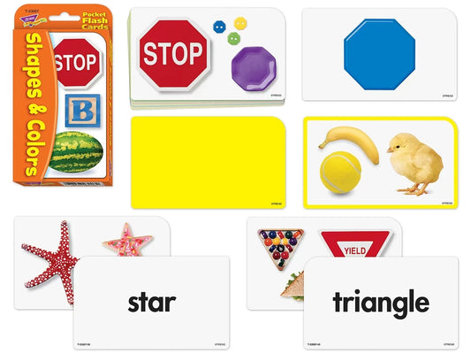 Shapes & Colors Pocket Flash Cards - US 3648