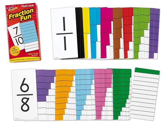 Fraction Fun Flash Cards- 96 Cards - US 8805