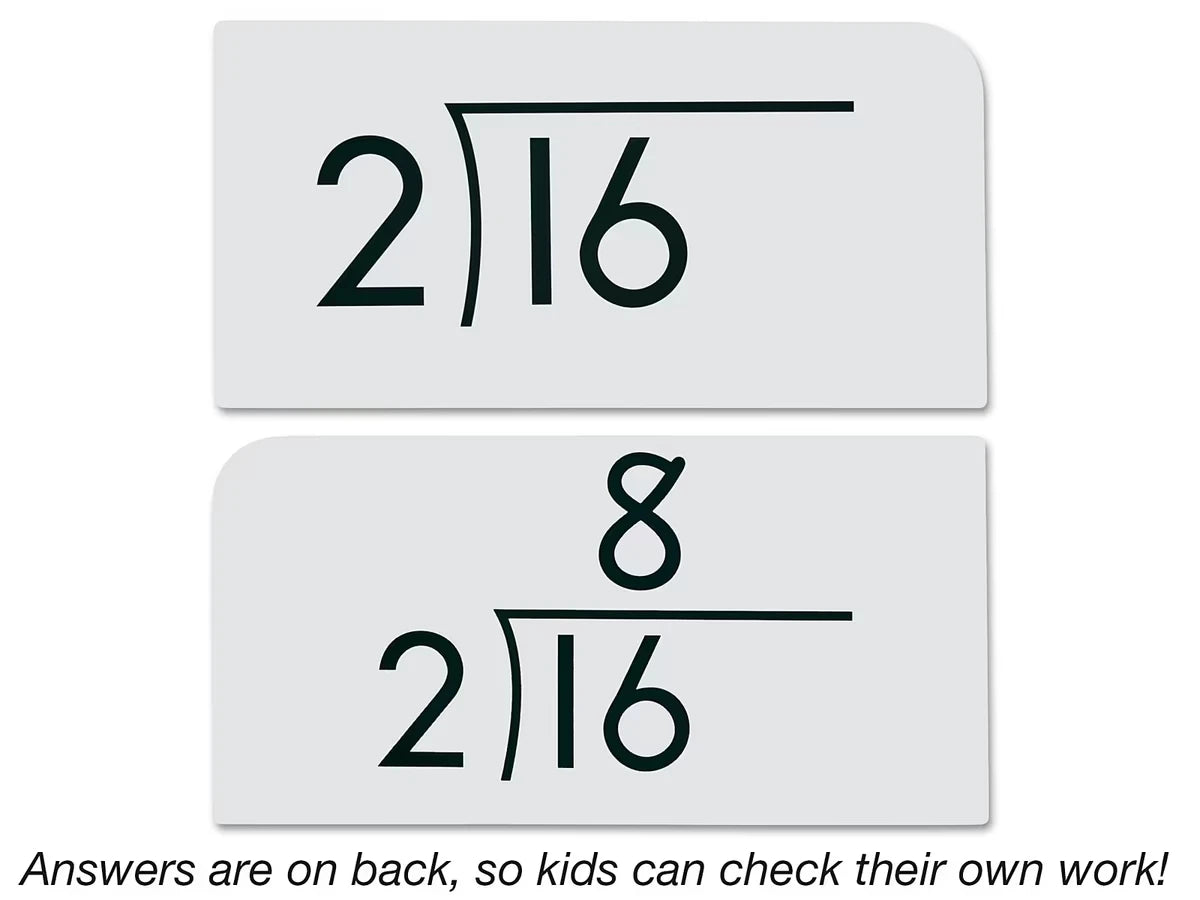 Division All Facts 0-12 Flash Cards - US 6994