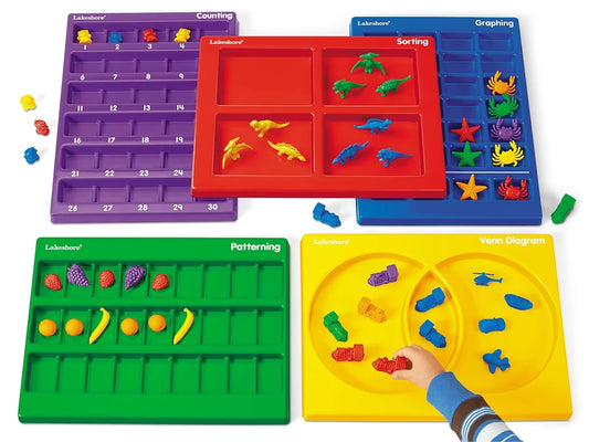 Lakeshore Hands-On Math Trays - Complete Set - US 2450