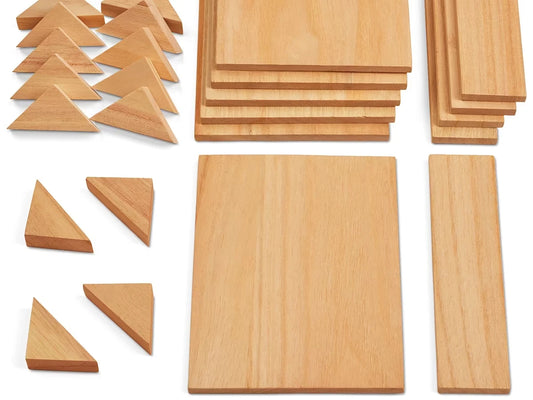 Maker Space Wooden Shapes Pack - US 5532