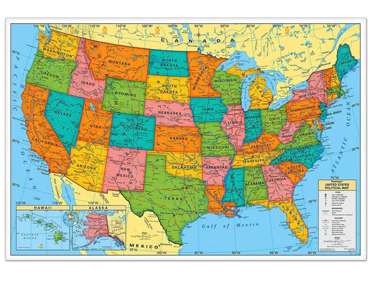 Write & Wipe U.S.A. Wall Map - US 1718
