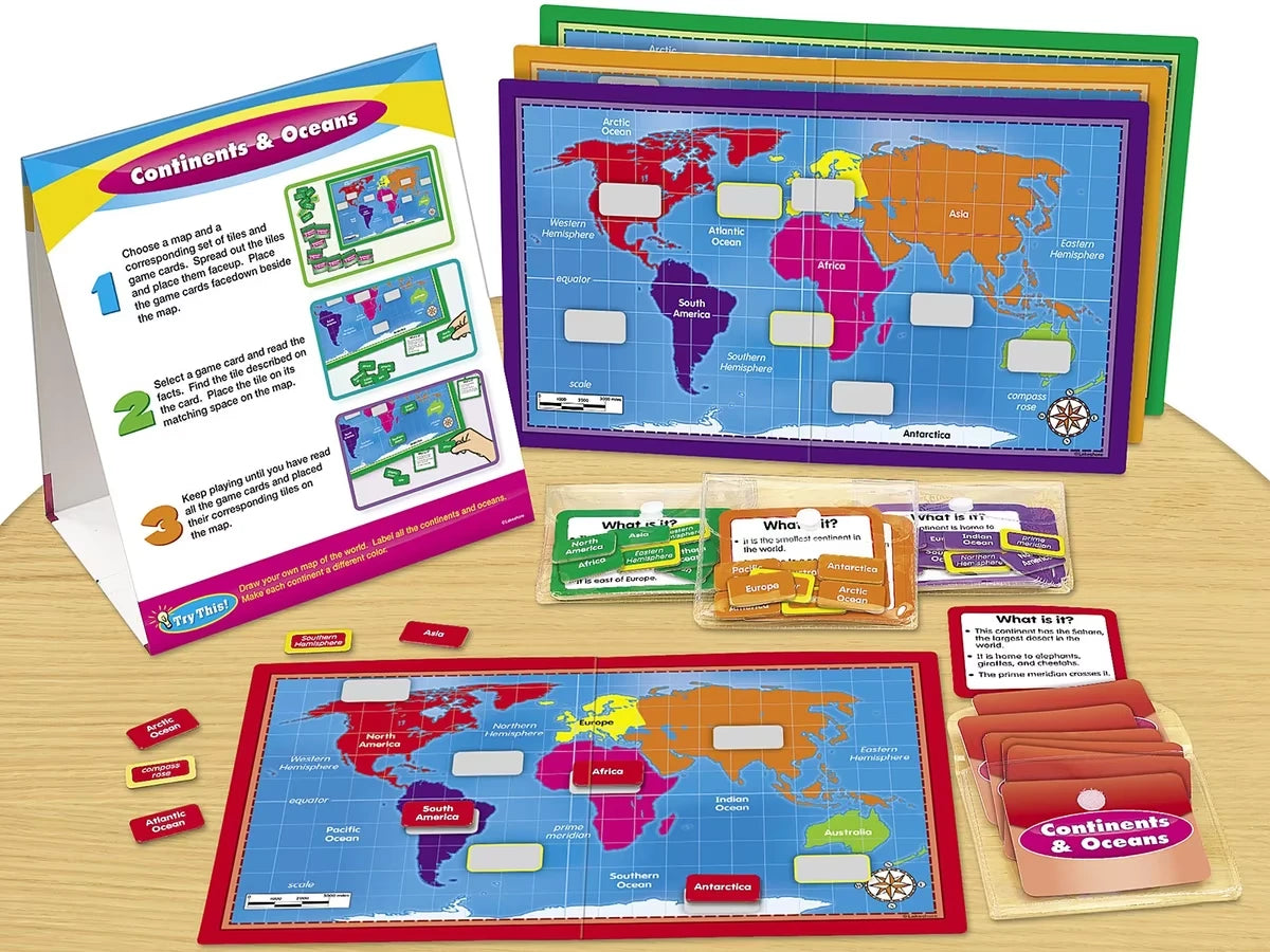 Continents & Oceans Instant Learning Center - US 3019