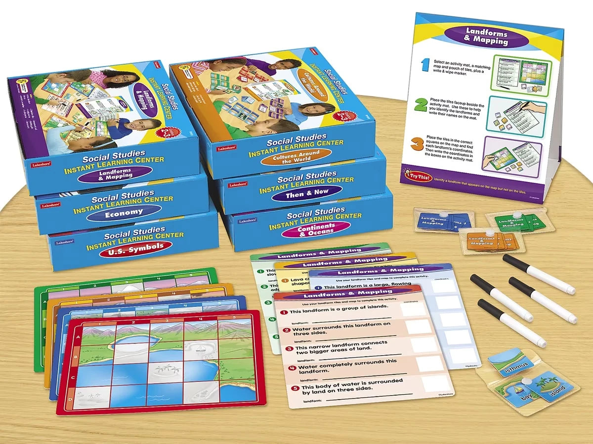 Social Studies Instant Learning Centers - Complete Set - US 4340