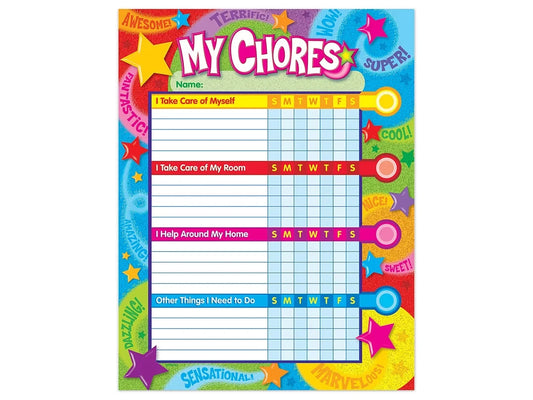 My Chores Charts - Set of 25 - US 6695