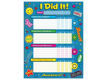 I Did It! Chore Charts - Set of 25 - US 6807