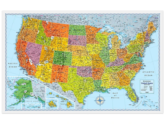 Foldout U.S.A. Map - US 3122