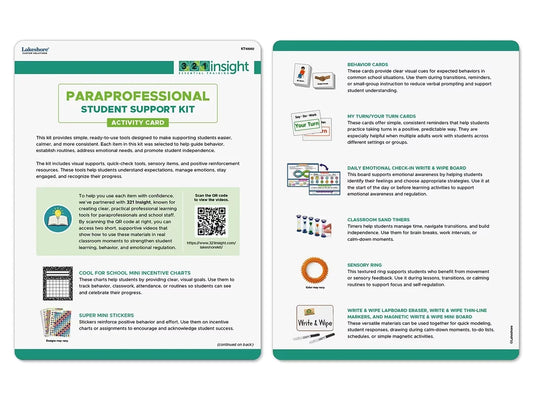 Paraprofessional Student Support Kit - US 4542