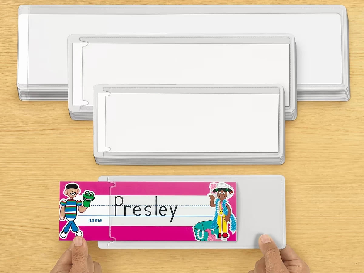 Self-Adhesive Nameplate Sleeves - Set of 12 - US 6058