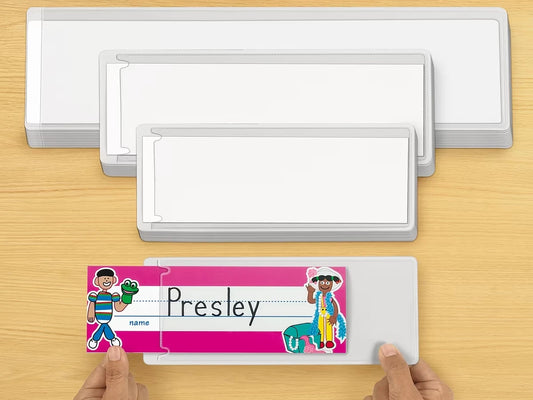 Self-Adhesive Nameplate Sleeves - Set of 12 - US 6058