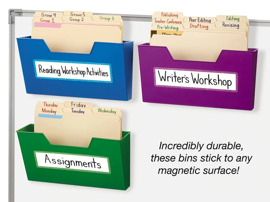 Magnetic Folder Bins - Set of 3 - US 7695